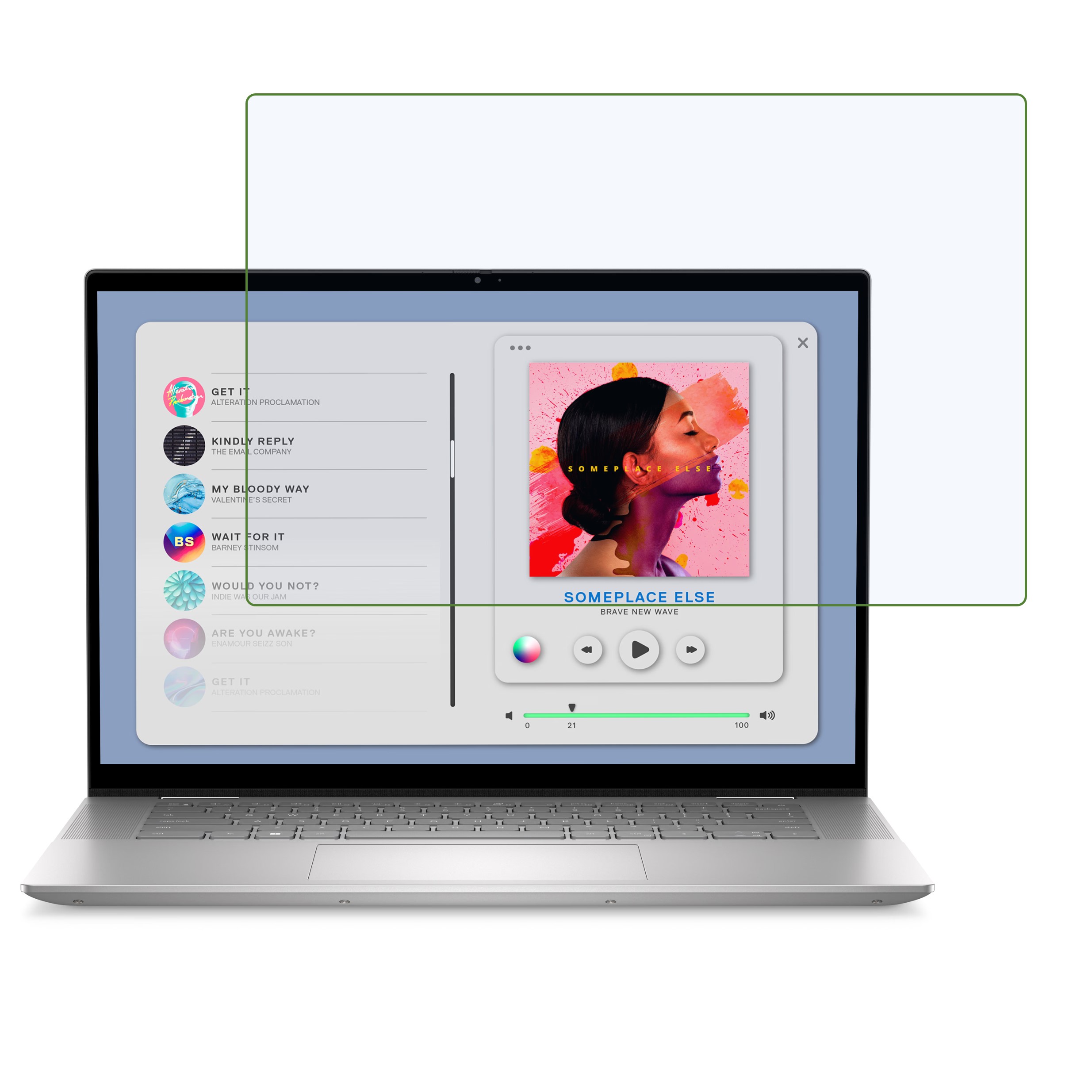 Dell New Inspiron 16 2-in-1 Laptop (40.6 Cm / 16 inch) laptop Screen Protector 9H Protective Ultra Clear Unbreakable (Flexible Screen Protector)